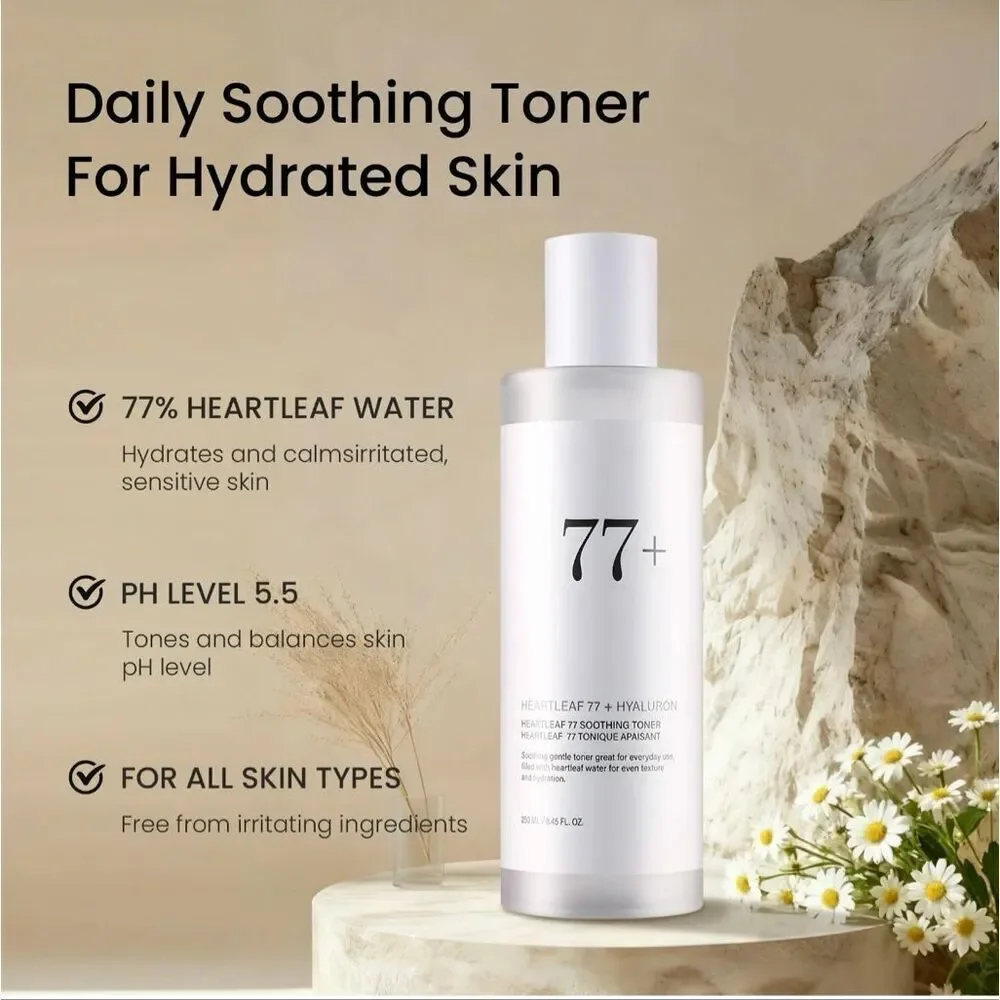NWT Anua Keep Things Simple Heartleaf 77% Soothing Toner 250 ml/ 8.45 Fl Oz
